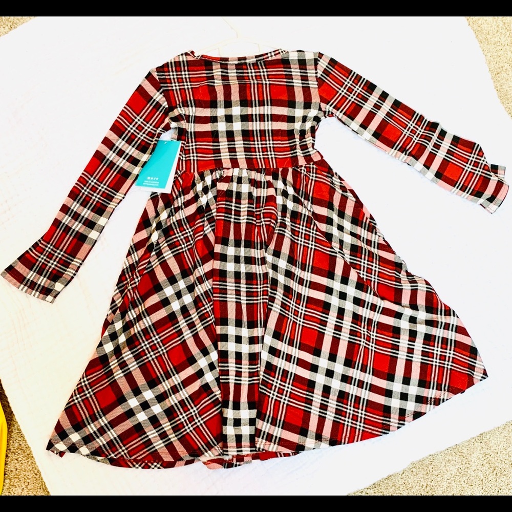 Posh Peanut Noah Plaid Christmas Dress NWT 5T